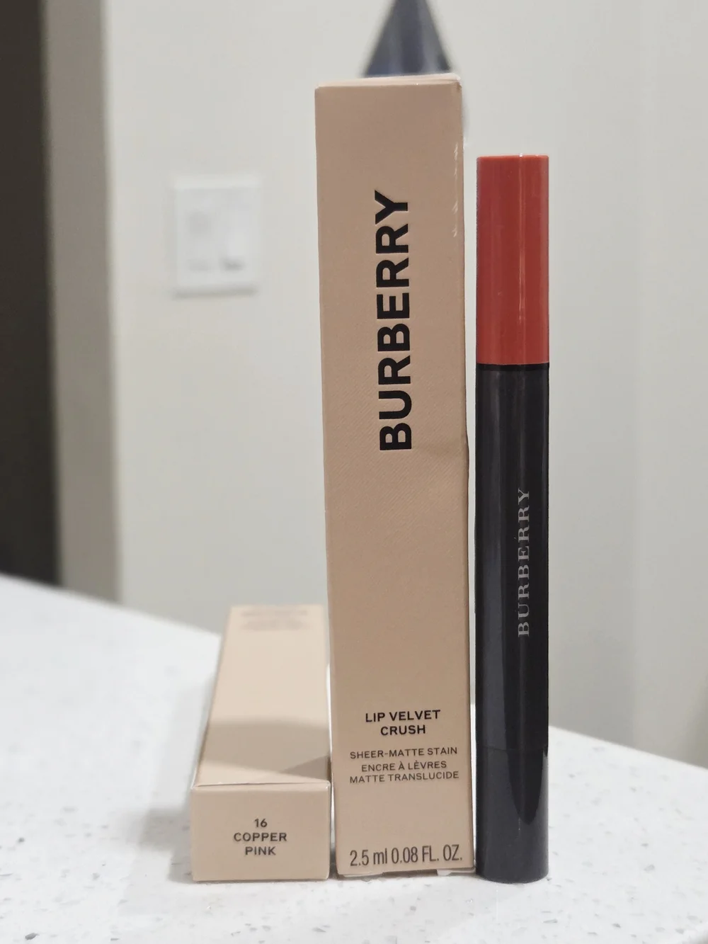 Burberry Lip Velvet Crush Sheer-Matte Stain - Copper Pink